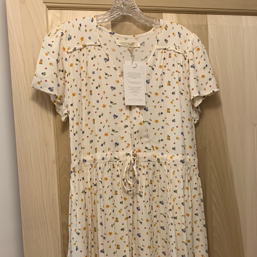 NWT Christy Dawn White Floral Dress